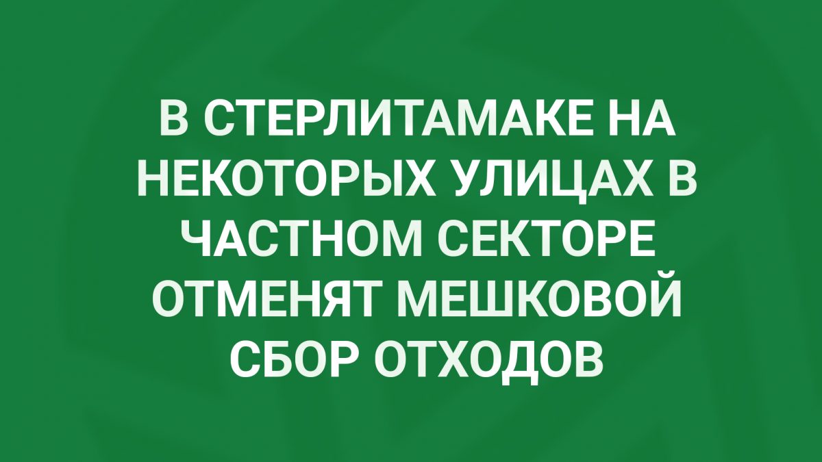 В Стерлитамаке в частном секторе по некоторым адресам установили мусорные  контейнеры — Региональный оператор «ЭКО-Сити»